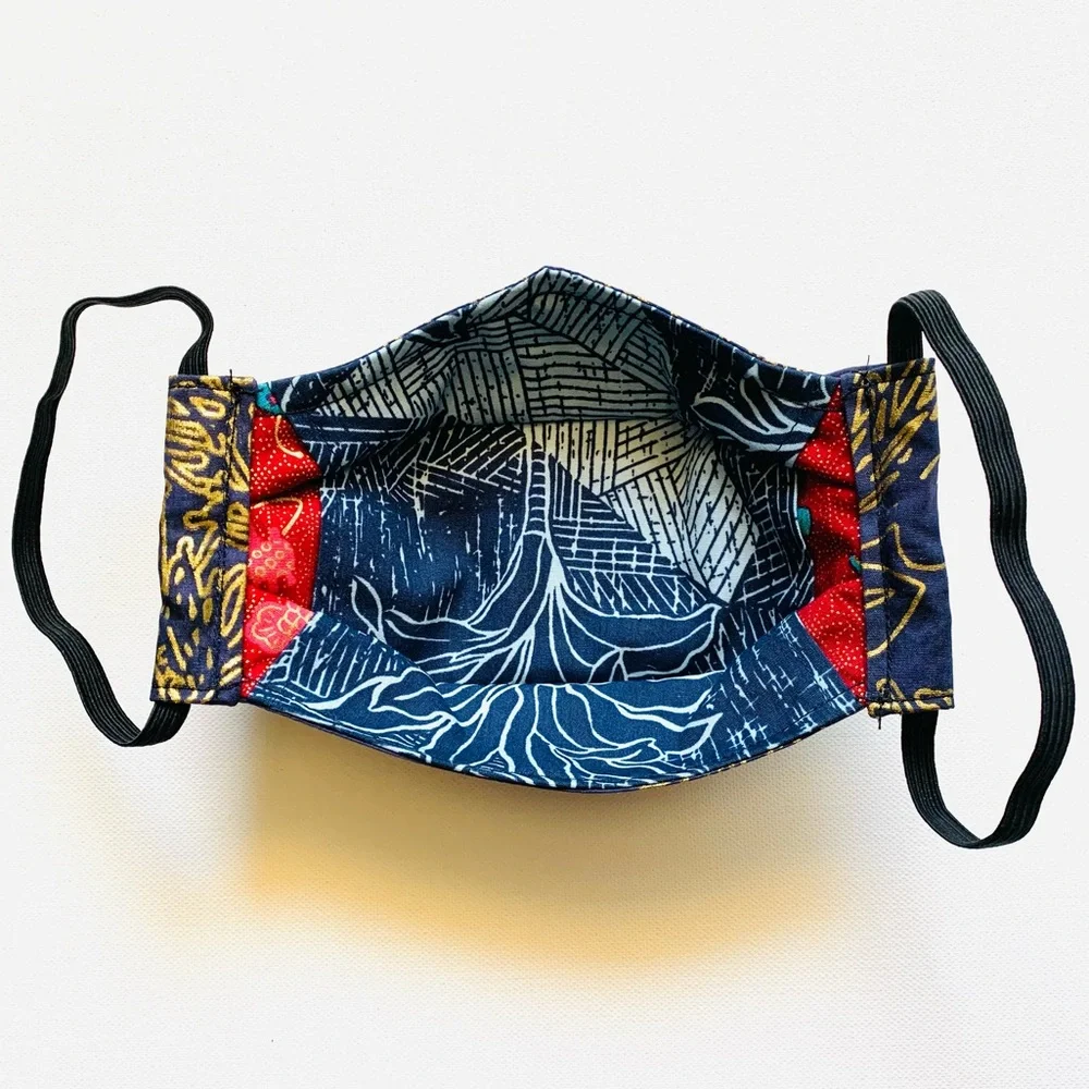 NEW Handmade Batik Midnight Print 3D Mask